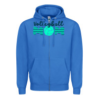 True Royal Volleyball Mom Zipper Hoodie - Bettercallsaul
