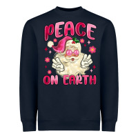 Navy peace on earth Heavyweight Sweatshirt - MaliasSmallBusiness