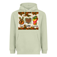 Matcha peace love juneteenth Heavyweight Hoodie - TumblerDesignByShophia