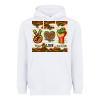White peace love juneteenth Heavyweight Hoodie - TumblerDesignByShophia