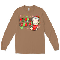 Toasted Coconut merry what christmas cat Long Sleeve Tee - MaliasSmallBusiness