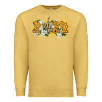 Antique Gold 2024 skeleton middle finger new year Premium Sweatshirt - CowGirlArtShop