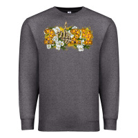Charcoal Heather 2024 skeleton middle finger new year Premium Sweatshirt - CowGirlArtShop
