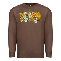 Chestnut 2024 skeleton middle finger new year Premium Sweatshirt - CowGirlArtShop