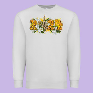 2024 Skeleton Middle Finger New Year Premium Sweatshirt Designed By Cowgirlartshop