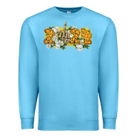 Ocean Blue 2024 skeleton middle finger new year Premium Sweatshirt - CowGirlArtShop