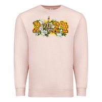 Pale Pink 2024 skeleton middle finger new year Premium Sweatshirt - CowGirlArtShop