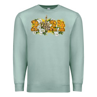 Seafoam 2024 skeleton middle finger new year Premium Sweatshirt - CowGirlArtShop