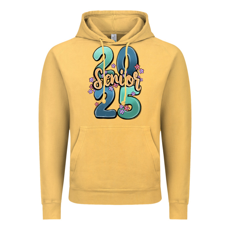 Senior 2025 Vintage Hoodie by MaliasSmallBusiness | Teevron