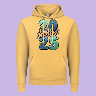 Senior 2025 Vintage Hoodie Designed By Maliassmallbusiness