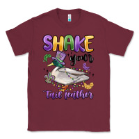 Burgundy shake your tail feather mardi gras Classic Tee - MaliasSmallBusiness