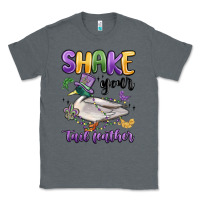 Charcoal Heather shake your tail feather mardi gras Classic Tee - MaliasSmallBusiness