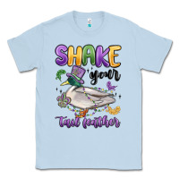 Dusty Blue shake your tail feather mardi gras Classic Tee - MaliasSmallBusiness