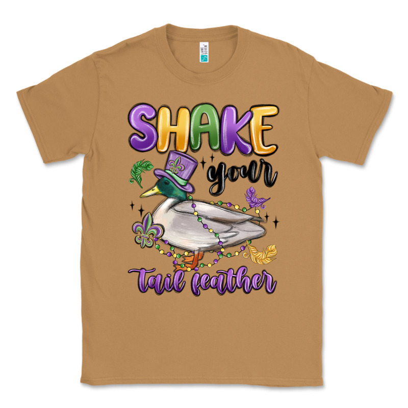 Shake Your Tail Feather Mardi Gras Classic Tee by MaliasSmallBusiness | Teevron