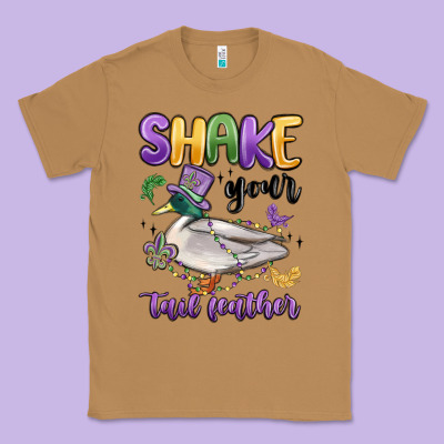 Shake Your Tail Feather Mardi Gras Classic Tee Designed By Maliassmallbusiness