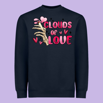 Clouds Of Love Heavyweight Sweatshirt Designed By Maliassmallbusiness