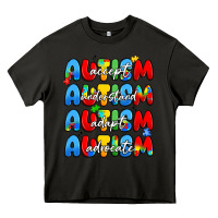 Asphalt autism accept understand adopt advocate Heavy Core Tee - JahusDesignShop