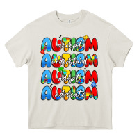 Cream autism accept understand adopt advocate Heavy Core Tee - JahusDesignShop