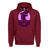 Burgundy shark Week Zipper Hoodie - Bettercallsaul