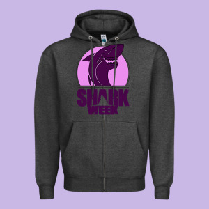 Shark Week Zipper Hoodie Designed By Bettercallsaul