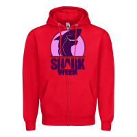 Red shark Week Zipper Hoodie - Bettercallsaul
