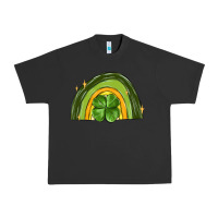 Pigment Black st patrick s day shamrock rainbow Urban Heavy Tee - MaliasSmallBusiness