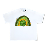 White st patrick s day shamrock rainbow Urban Heavy Tee - MaliasSmallBusiness