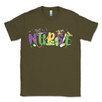 Army Green nurse mardi gras Classic Tee - MaliasSmallBusiness