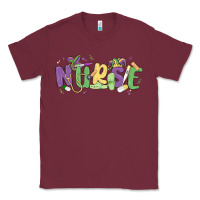 Burgundy nurse mardi gras Classic Tee - MaliasSmallBusiness