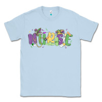 Dusty Blue nurse mardi gras Classic Tee - MaliasSmallBusiness
