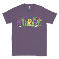Lavender nurse mardi gras Classic Tee - MaliasSmallBusiness