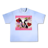Grape Ice lotus heart cow valentine Urban Heavy Tee - AdoDesignShop