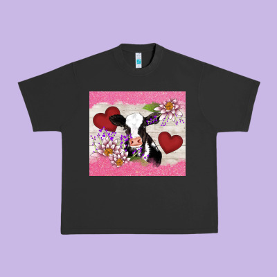 Lotus Heart Cow Valentine Urban Heavy Tee Designed By Adodesignshop