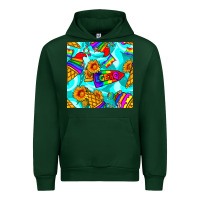 Forest Green Pride lgbtq ice cream and sunflowers seamless Urban Hoodie - BundleAndBundleShop