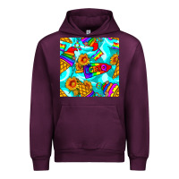 Mauve Wine Pride lgbtq ice cream and sunflowers seamless Urban Hoodie - BundleAndBundleShop