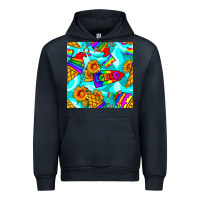 Navy Pride lgbtq ice cream and sunflowers seamless Urban Hoodie - BundleAndBundleShop