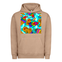 Pigment Burro Pride lgbtq ice cream and sunflowers seamless Urban Hoodie - BundleAndBundleShop
