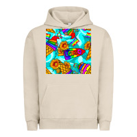 Pigment French Oak Pride lgbtq ice cream and sunflowers seamless Urban Hoodie - BundleAndBundleShop