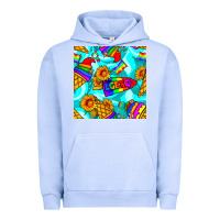 Pigment Grape Ice Pride lgbtq ice cream and sunflowers seamless Urban Hoodie - BundleAndBundleShop