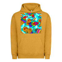 Pigment Peanut Butter Pride lgbtq ice cream and sunflowers seamless Urban Hoodie - BundleAndBundleShop