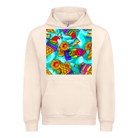 Sandshell Pride lgbtq ice cream and sunflowers seamless Urban Hoodie - BundleAndBundleShop