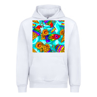 White Pride lgbtq ice cream and sunflowers seamless Urban Hoodie - BundleAndBundleShop