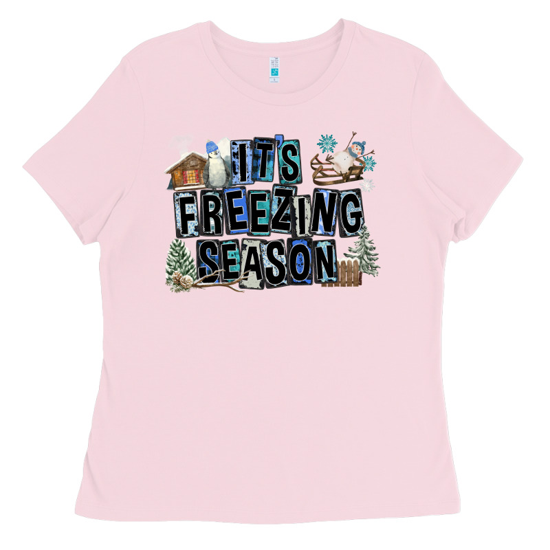 It's Freezing Season Ladies Tee by FaDigitalArtStudio | Teevron