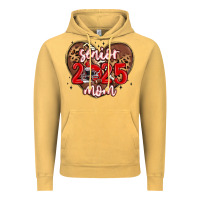 Vintage Mustard senior 2025 mom football Vintage Hoodie - MaliasSmallBusiness