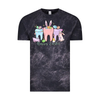 Cloud Black happy easter teeth Vintage Tee - MaliasSmallBusiness