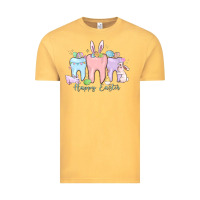 Vintage Mustard happy easter teeth Vintage Tee - MaliasSmallBusiness