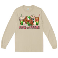 Mushroom chicken   coffee cups Long Sleeve Tee - MaliasSmallBusiness