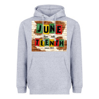 Heather Grey juneteenth free ish since 1865 Heavyweight Hoodie - TumblerDesignByShophia
