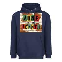 Navy juneteenth free ish since 1865 Heavyweight Hoodie - TumblerDesignByShophia