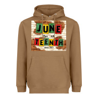 Toasted Coconut juneteenth free ish since 1865 Heavyweight Hoodie - TumblerDesignByShophia